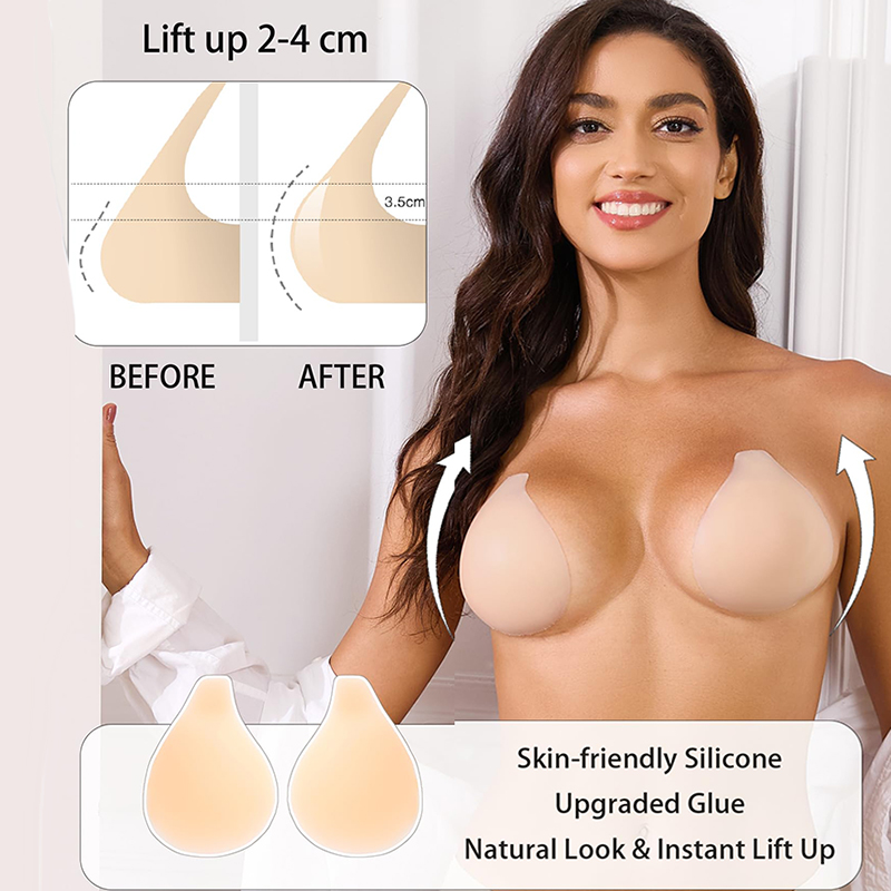 1/2 Pairs Women Sticky Bra Pus - Strapless Bra Adhesive incelemesi ve fiyatı