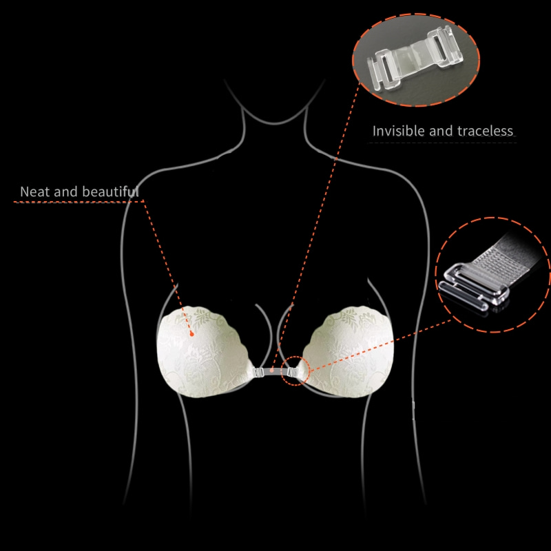 Lace Invisible Bra Backless St - Backless Bra Sticky incelemesi ve fiyatı