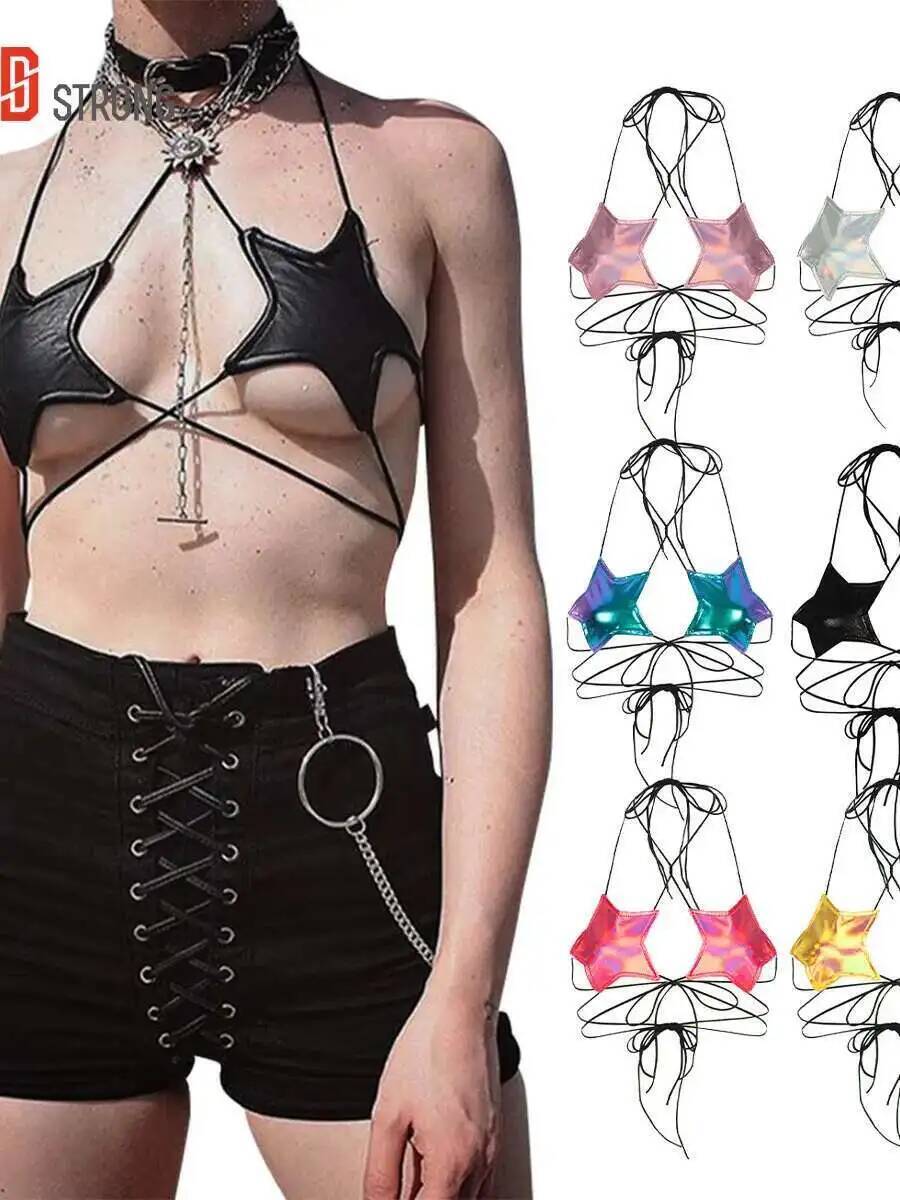 Women's Metallic Star Bra Top  - Lace Bralette Set incelemesi ve fiyatı