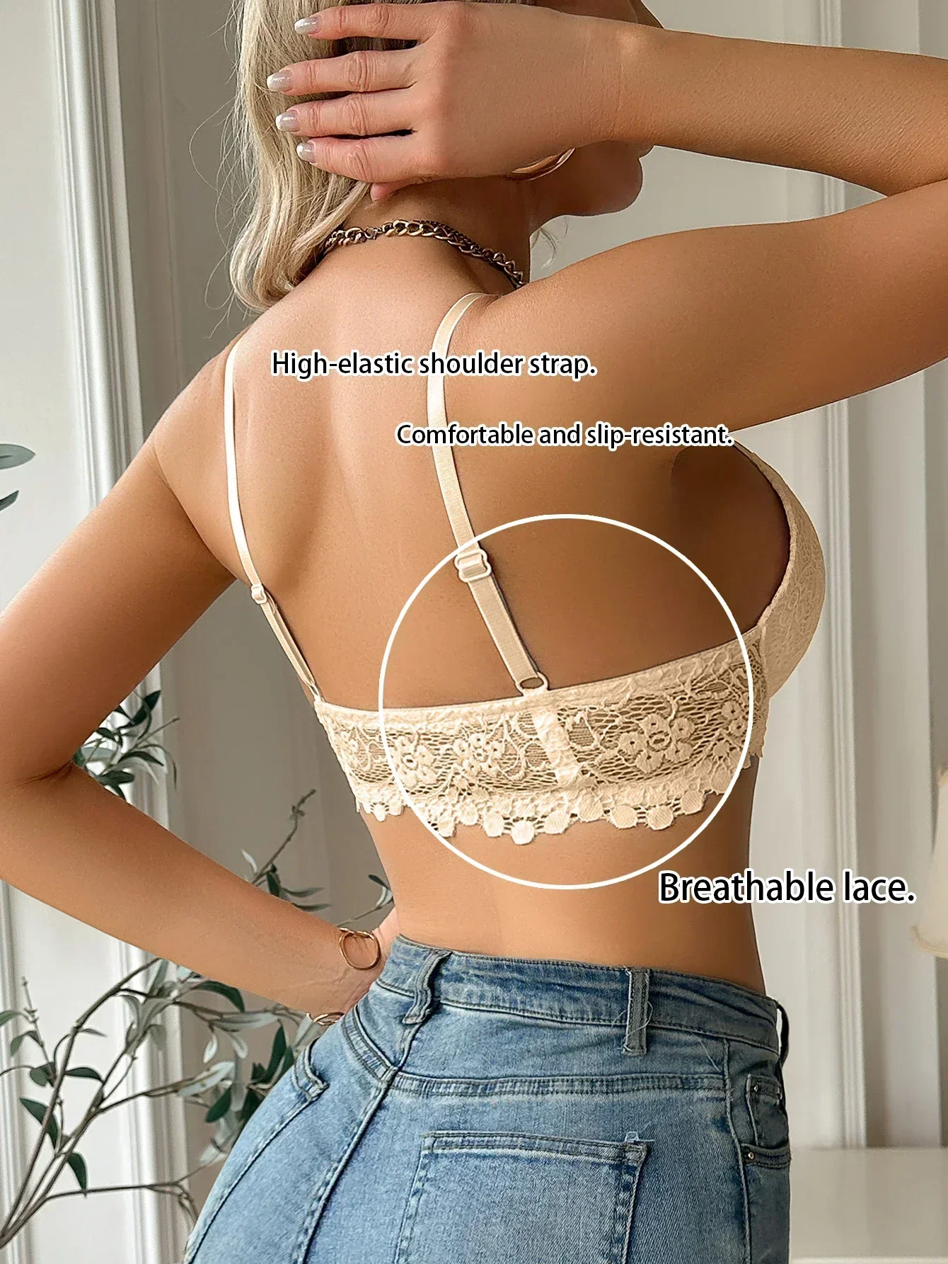 Women's Lace Front Clasp Push  - Cotton Bra Everyday incelemesi ve fiyatı