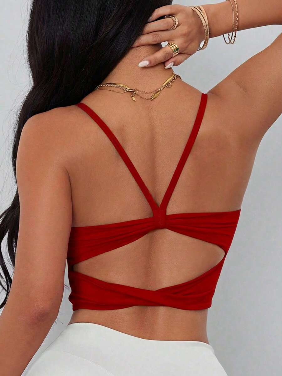 Womens Criss-Cross Strap Racer - Sports Bra Racerback incelemesi ve fiyatı
