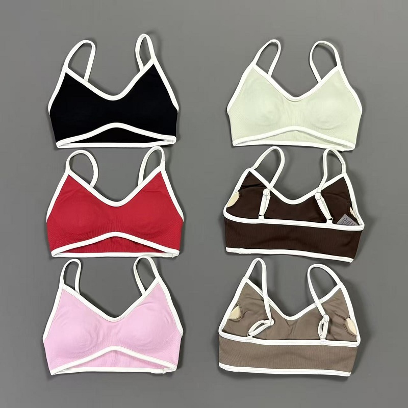 Women Contrastline Yoga Bra V  - Sports Bra Racerback incelemesi ve fiyatı