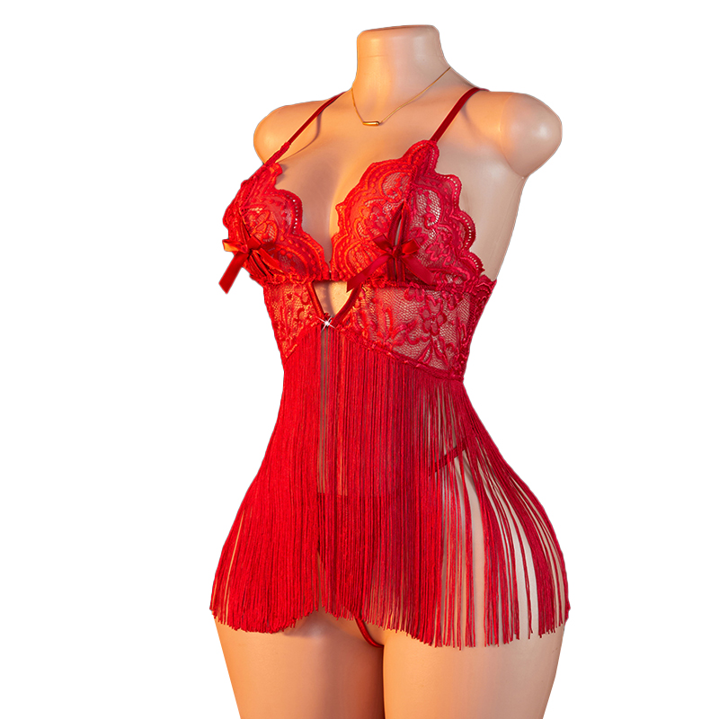 Transparent Lace Women Red Str - Lace Bralette Set incelemesi ve fiyatı