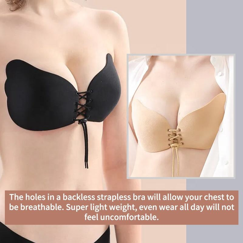 Wing shaped drawstring nude ba - Strapless Bra Adhesive incelemesi ve fiyatı