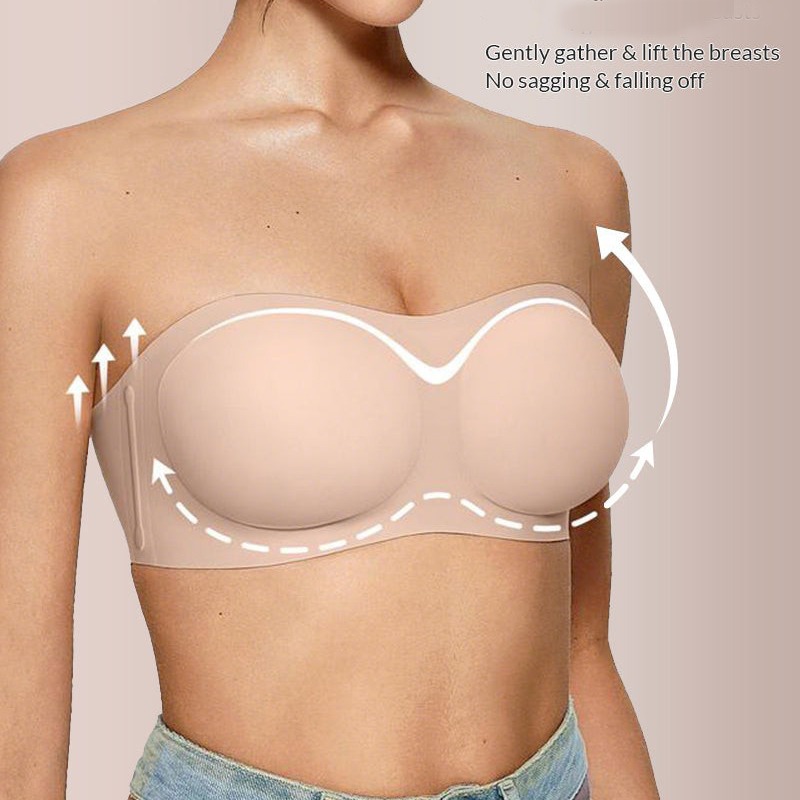Women's Strapless Bra with Pus - Wirefree Bra Comfort incelemesi ve fiyatı