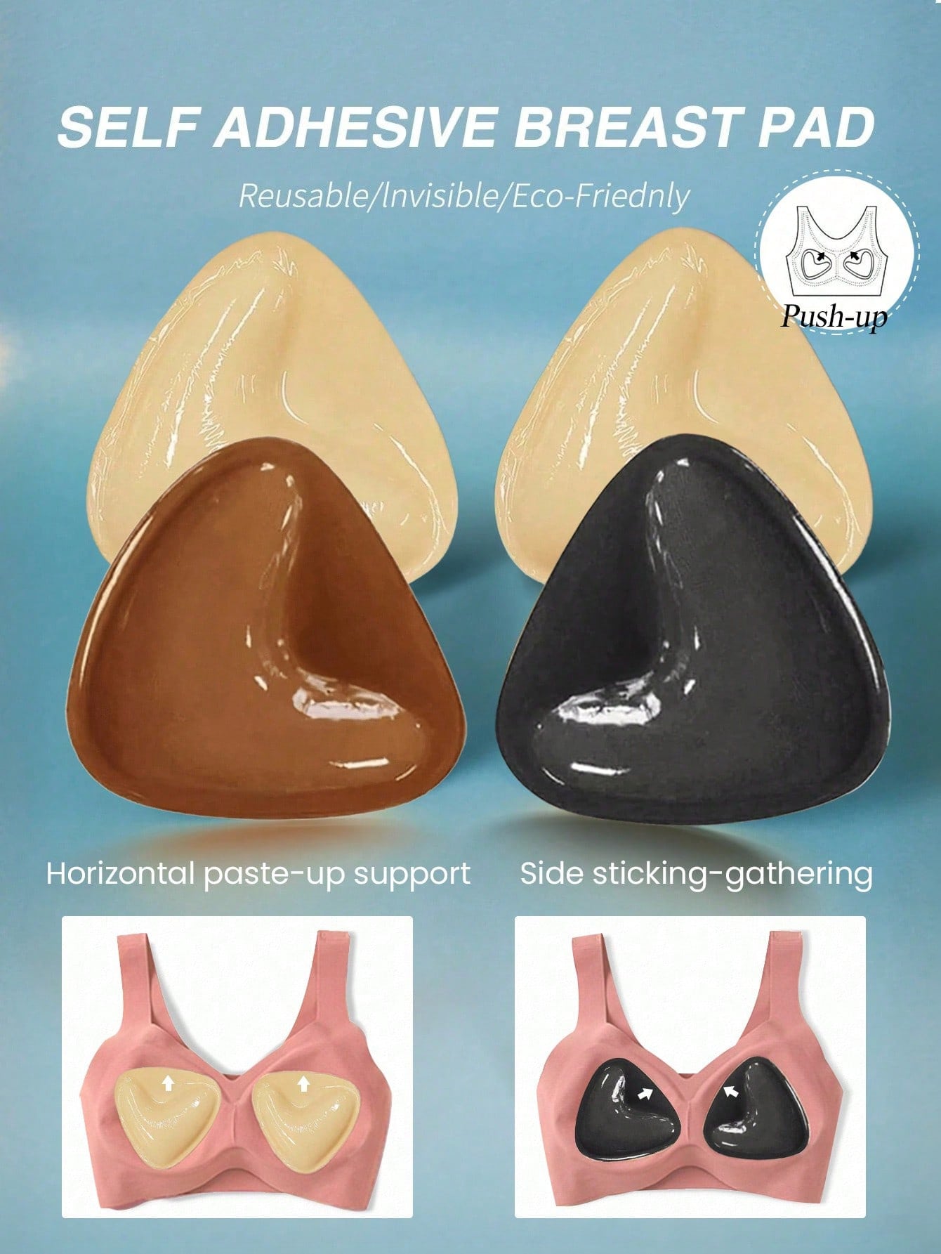 2pcs Reusable Double-Sided Adh - Strapless Bra Adhesive incelemesi ve fiyatı